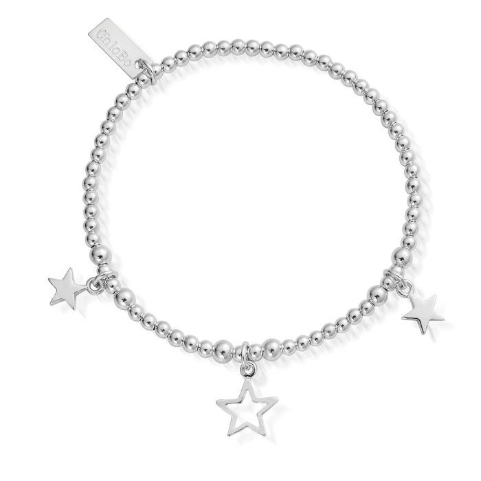 
            
                Load image into Gallery viewer, ChloBo Triple Star Bracelet - Maudes The Jewellers
            
        