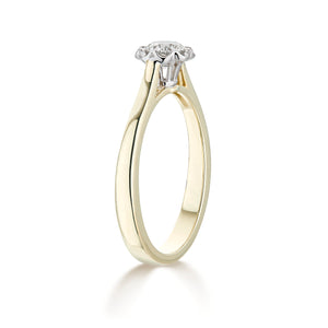 
            
                Load image into Gallery viewer, 9ct Yellow Gold Solitaire Diamond Engagement Ring
            
        