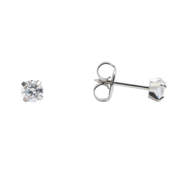 Studex Tiny Tips 4mm CZ Stud Earrings