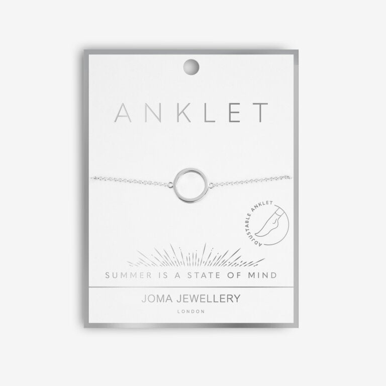Joma Jewellery | Silver Circle Anklet