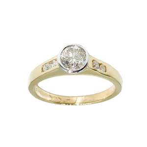 18ct Yellow Gold Diamond Engagement Ring - Maudes The Jewellers