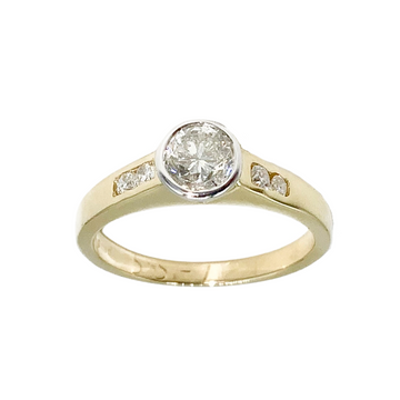 18ct Yellow Gold Diamond Engagement Ring