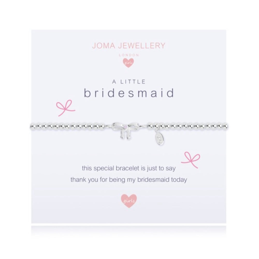 Joma Jewellery Children’s A Little Bridesmaid Bracelets