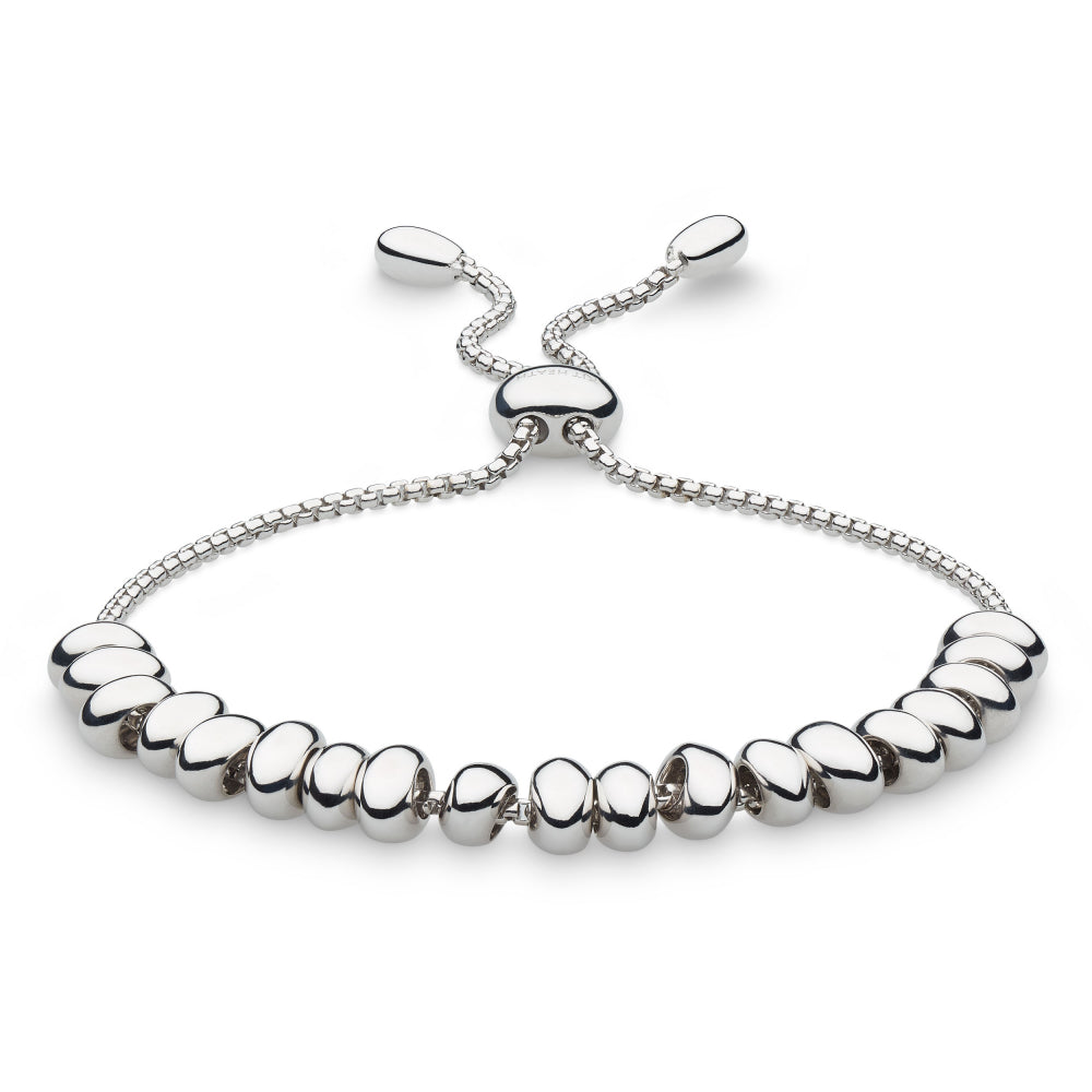 Kit Heath | Coast Tumble Half Row Silver Toggle Bracelet