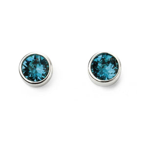 December Birthstone Stud Earrings