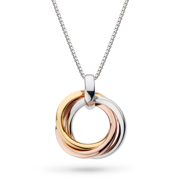 Kit Heath | Trilogy Three Tone Gold & Rose Gold Necklace