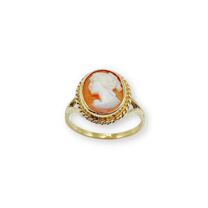 
            
                Load image into Gallery viewer, Pre Owned 9ct Yellow Gold Cameo Ring
            
        