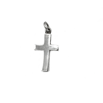 9ct White Gold Cross (No Chain)