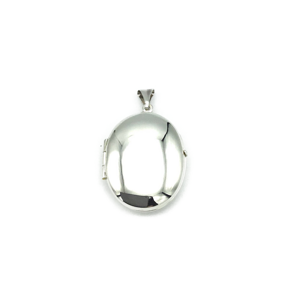 Sterling Silver Oval Locket (No Chain)