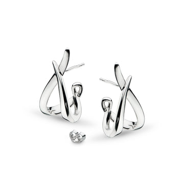 Kit Heath | Entwine Twine Twist Statement Hoop Stud Earrings