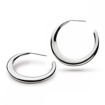 Kit Heath | Bevel Curve 32mm Hoop Earrings