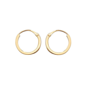 9ct Yellow Gold Hoop Earrings
