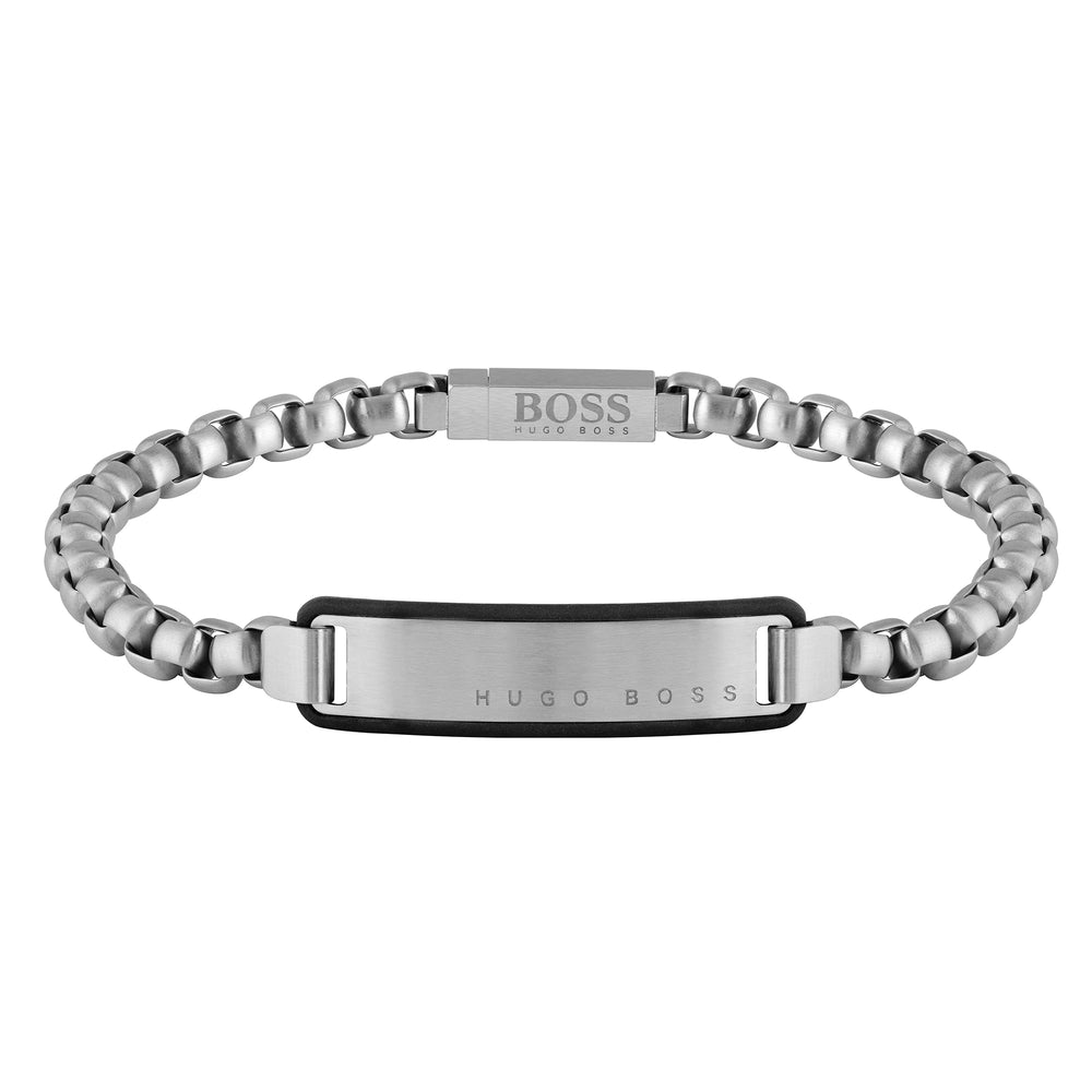 
            
                Load image into Gallery viewer, Boss | Gents Stainless Steel ID Bracelet
            
        