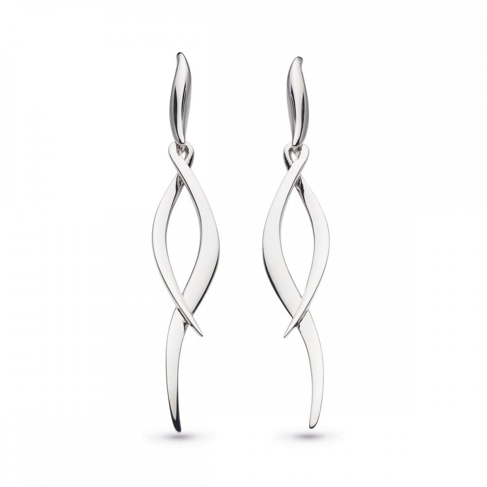 
            
                Load image into Gallery viewer, Kit Heath Sterling Silver Entwine Drop Earrings - Maudes The Jewellers
            
        