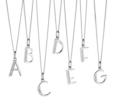 Sterling Silver Initial Pendant and Chain