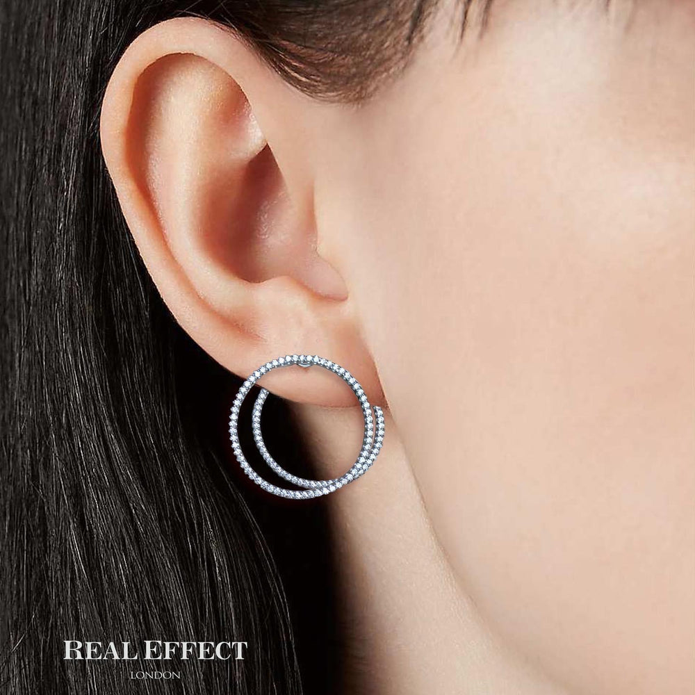 Real Effect | Unique Sterling Silver Earrings