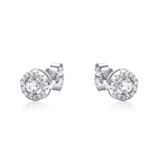 Real Effect | Sterling Silver with Cubic Zirconia Earrings
