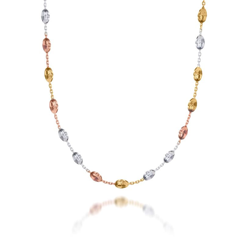 
            
                Load image into Gallery viewer, Real Effect | Tricolour Italian Bead 16” Necklace
            
        