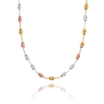 Real Effect | Tricolour Italian Bead 16” Necklace