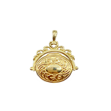 9ct Yellow Gold Fob Locket (No Chain)