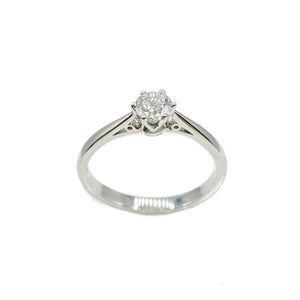 Pre-owned Platinum, Solitaire Diamond Ring - Maudes The Jewellers