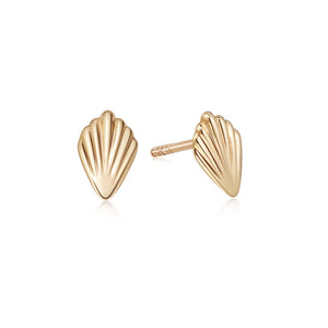Daisy London Palm Stud Earrings | 18ct Gold Plated