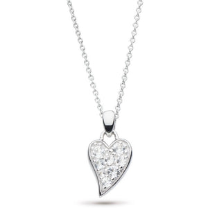 Kit Heath | Desire Precious White Topaz Small Heart Necklace