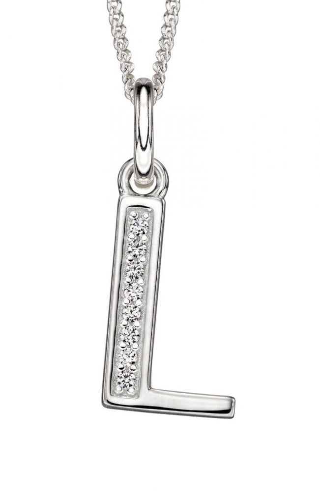 
            
                Load image into Gallery viewer, Sterling Silver Initial Pendant and Chain - Maudes The Jewellers
            
        