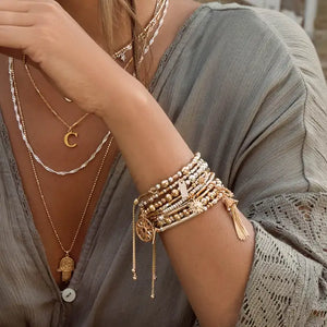 ChloBo | Gold and Silver Sun Mandala Bracelet