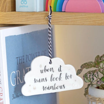 Lisa Angel 'Look for Rainbows' Cloud Hanging Decoration