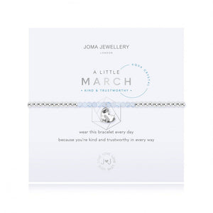Joma Jewellery | Birthstone March Aqua Crystal Bracelet