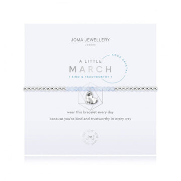 Joma Jewellery | March Birthstone Aqua Crystal Bracelet