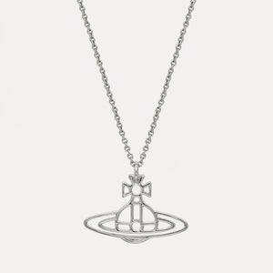 
            
                Load image into Gallery viewer, Vivienne Westwood | Thin Lines Short Flat Orb Necklace
            
        