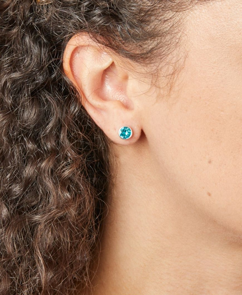 December Birthstone Stud Earrings - Maudes The Jewellers