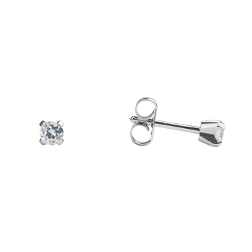 Studex Tiny Tips 3mm CZ Stud Earrings