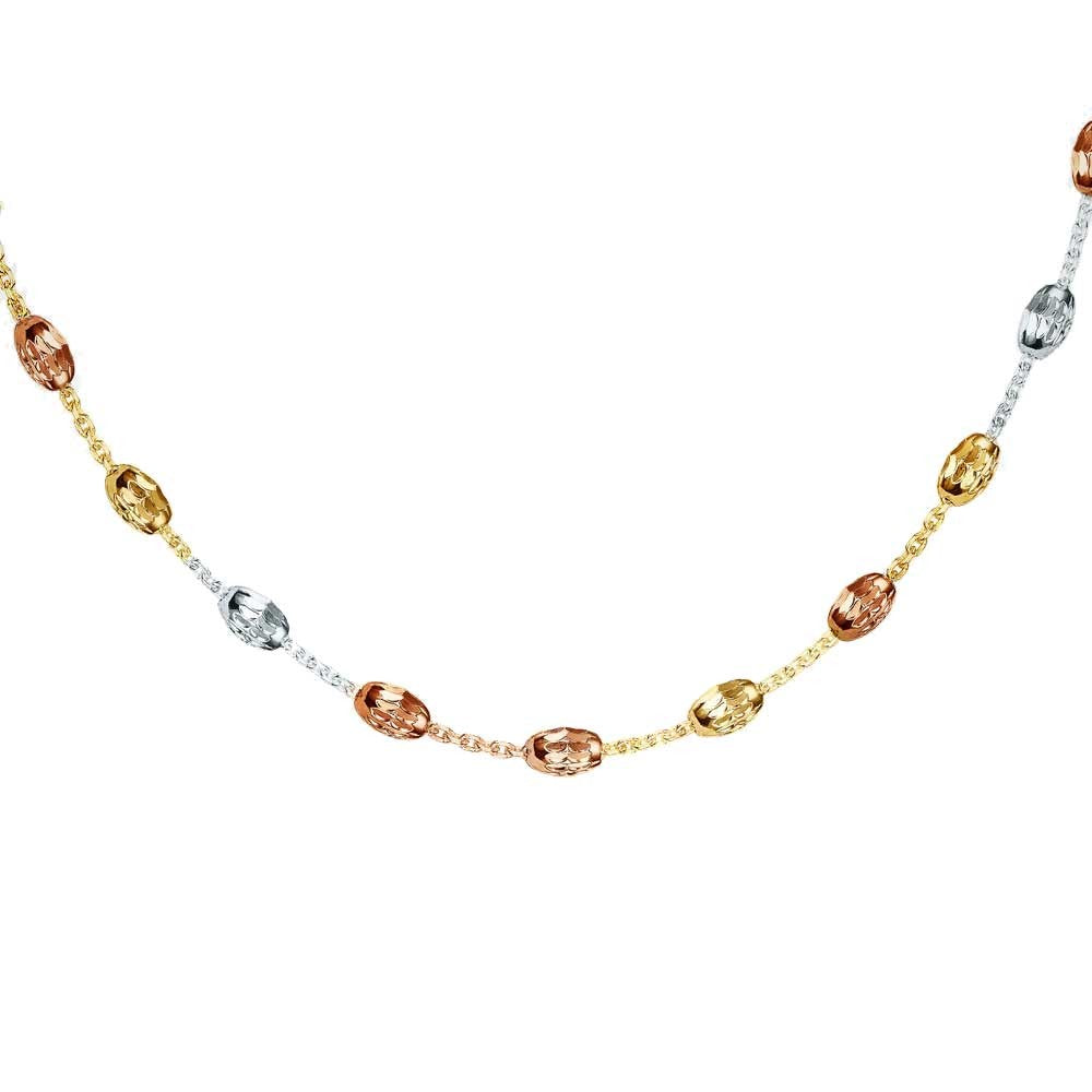 Real Effect | Tricolour Necklace 18”