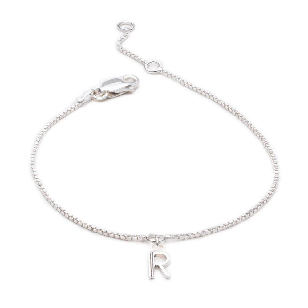 Rachel Jackson | Mini Initial Charm Chain Bracelet