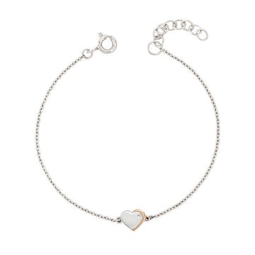 D For Diamond | Silver Heart Bracelet