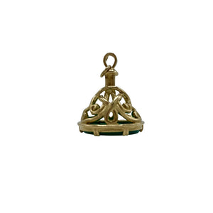 Pre Owned 9ct Yellow Gold Fob Pendant (No Chain)