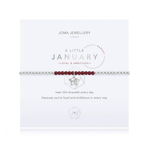 Joma Jewellery | Birthstone January Garnet Bracelet