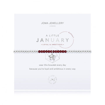 Joma Jewellery | January Birthstone Garnet Bracelet