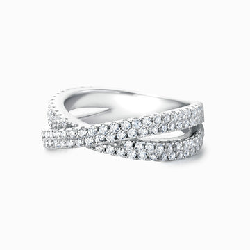 Real Effect | Crossover CZ Ring