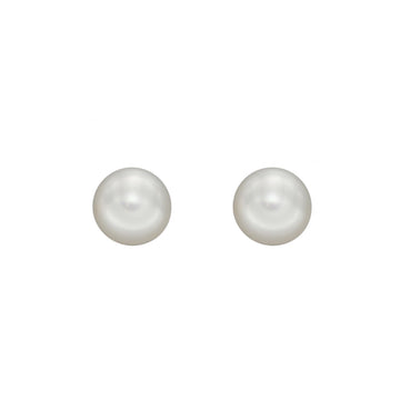 9ct Yellow Gold 7mm Freshwater Pearl Earrings