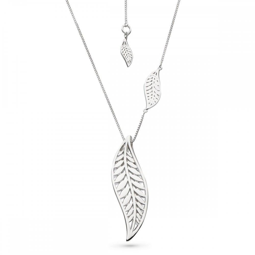 
            
                Load image into Gallery viewer, Kit Heath Blossom Eden Grande Leaf 30” Necklace - Maudes The Jewellers
            
        