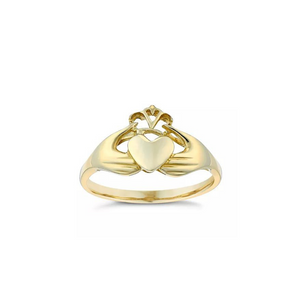 9ct Yellow Gold Claddagh Ring - Maudes The Jewellers