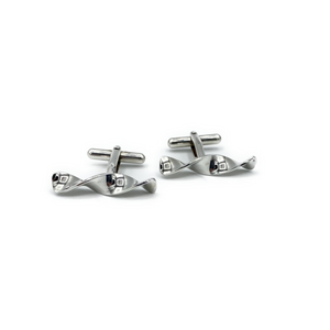Sterling Silver Twisted Bar Cufflinks - Maudes The Jewellers