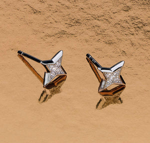 Kit Heath | Revival Astoria Starburst Pavé Star Stud Earrings