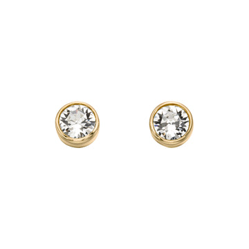 April Birthstone Stud Earrings