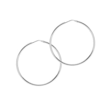 The Hoop Station | Chica Latina Hoop Earrings | Silver | 5 Size Options