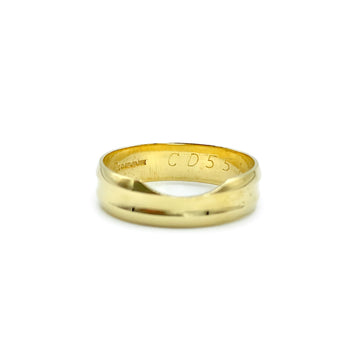 9ct Yellow Gold Wedding Ring with Cut Out 5mm
